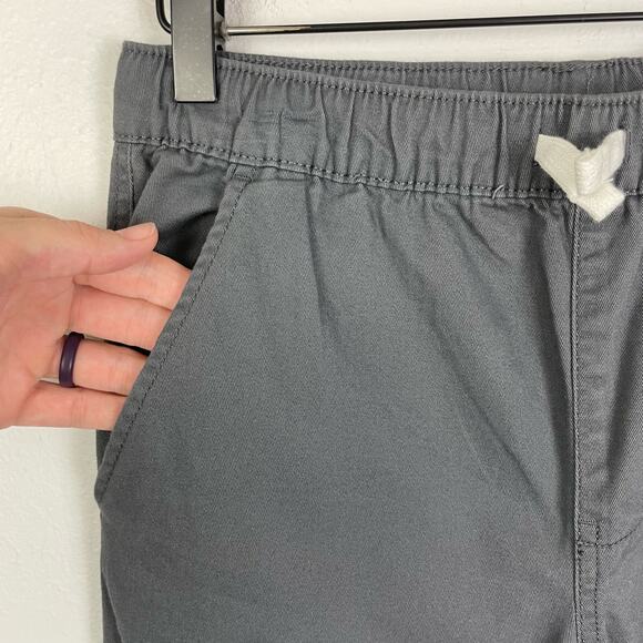 ThereAbouts NWT 10/12 Husky Gray Twill Pull On Flex Jogger Pants - Picture 4 of 9